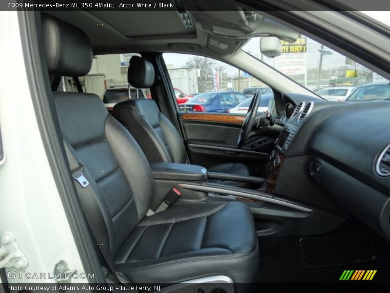 Arctic White / Black 2009 Mercedes-Benz ML 350 4Matic