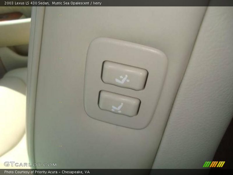 Mystic Sea Opalescent / Ivory 2003 Lexus LS 430 Sedan