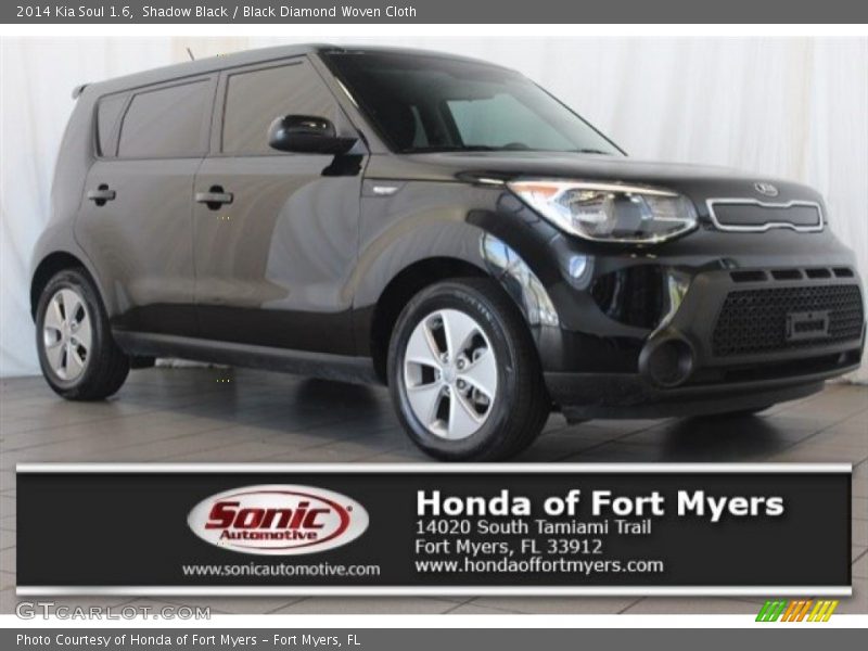 Shadow Black / Black Diamond Woven Cloth 2014 Kia Soul 1.6
