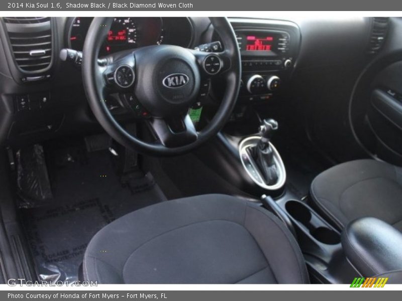 Shadow Black / Black Diamond Woven Cloth 2014 Kia Soul 1.6
