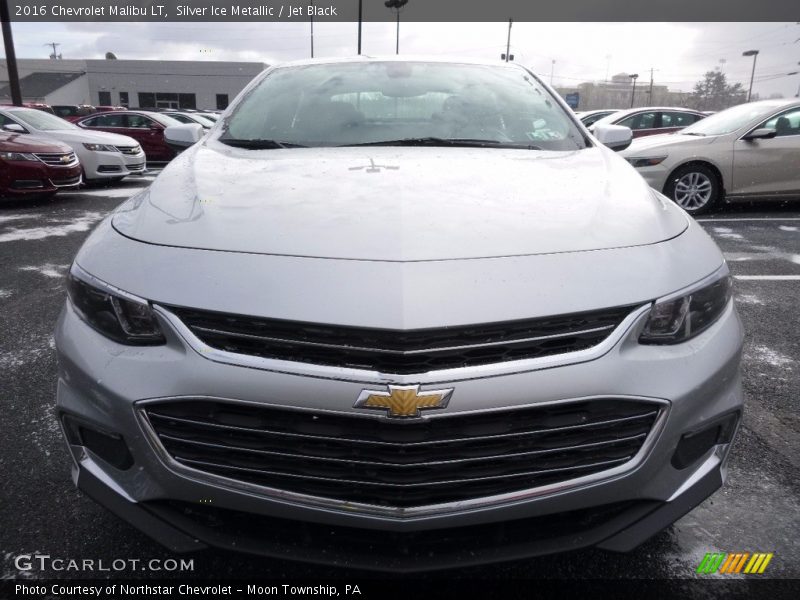 Silver Ice Metallic / Jet Black 2016 Chevrolet Malibu LT