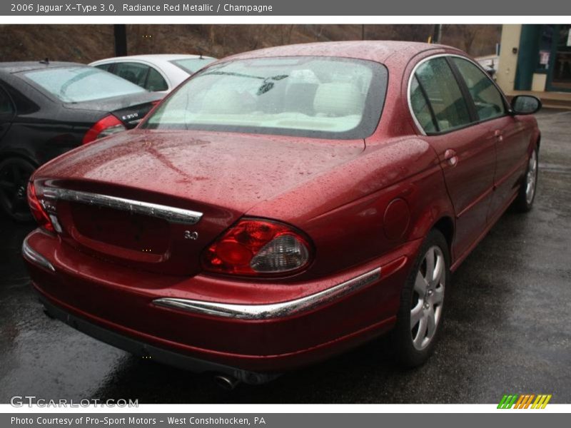 Radiance Red Metallic / Champagne 2006 Jaguar X-Type 3.0