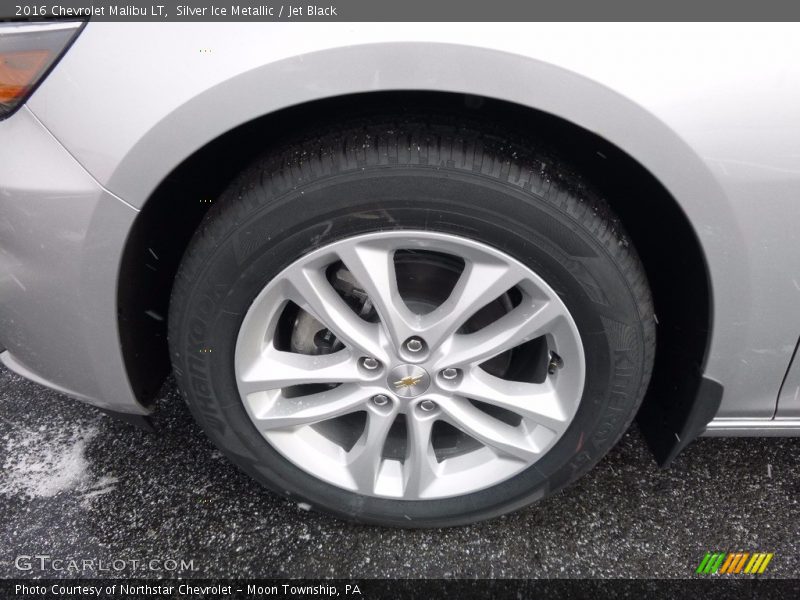 Silver Ice Metallic / Jet Black 2016 Chevrolet Malibu LT
