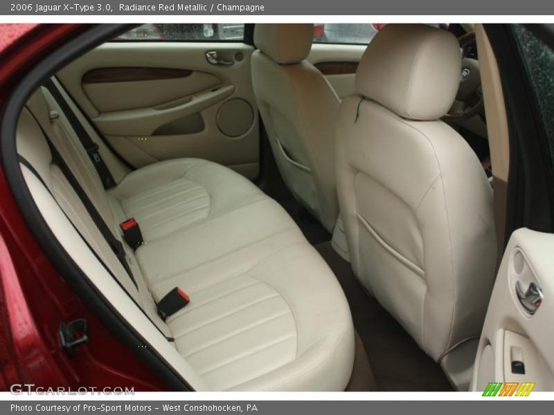 Radiance Red Metallic / Champagne 2006 Jaguar X-Type 3.0