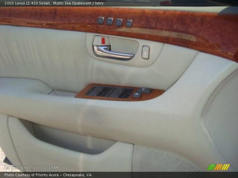 Mystic Sea Opalescent / Ivory 2003 Lexus LS 430 Sedan