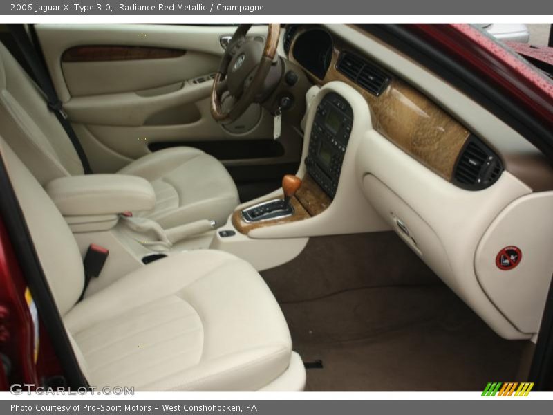 Radiance Red Metallic / Champagne 2006 Jaguar X-Type 3.0