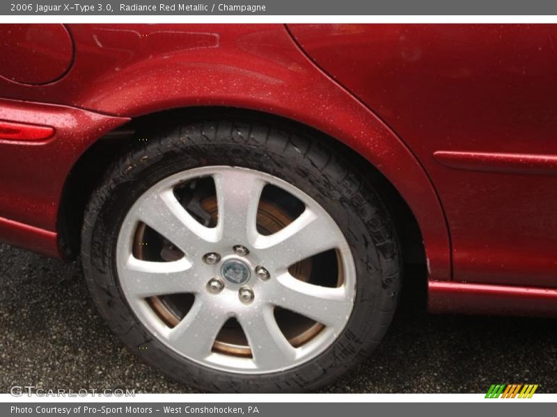 Radiance Red Metallic / Champagne 2006 Jaguar X-Type 3.0