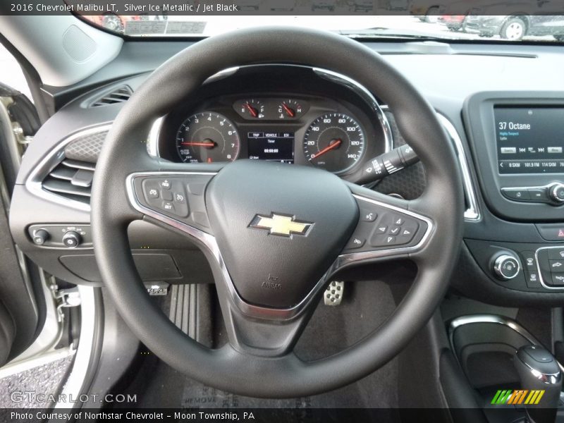 Silver Ice Metallic / Jet Black 2016 Chevrolet Malibu LT
