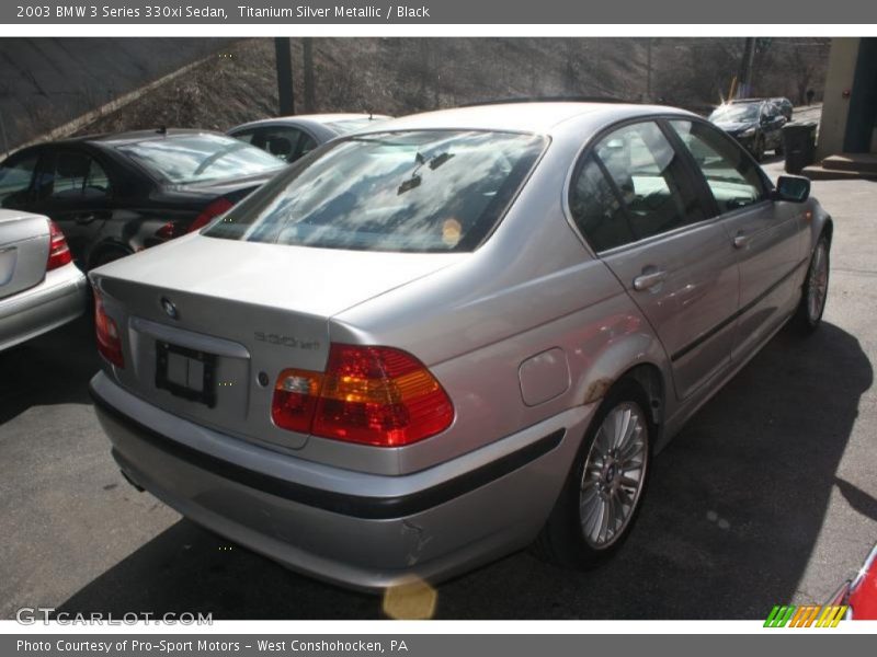 Titanium Silver Metallic / Black 2003 BMW 3 Series 330xi Sedan