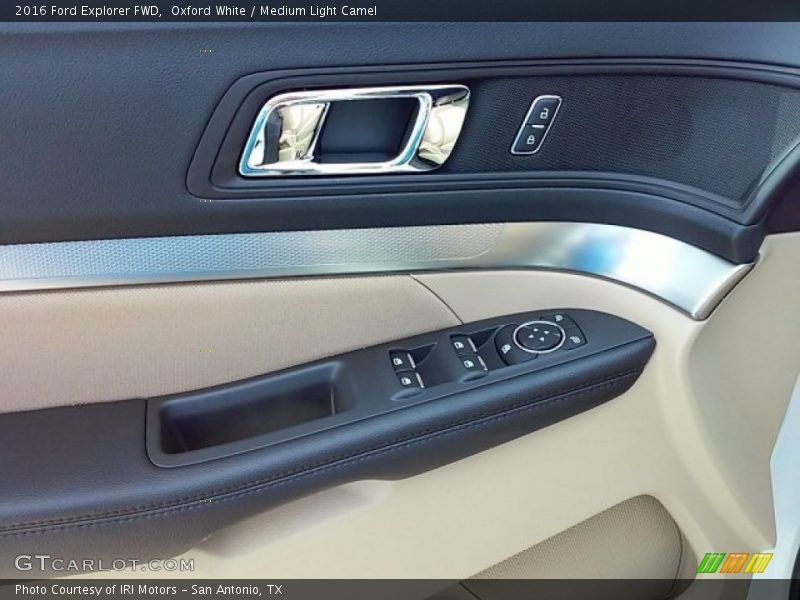 Oxford White / Medium Light Camel 2016 Ford Explorer FWD