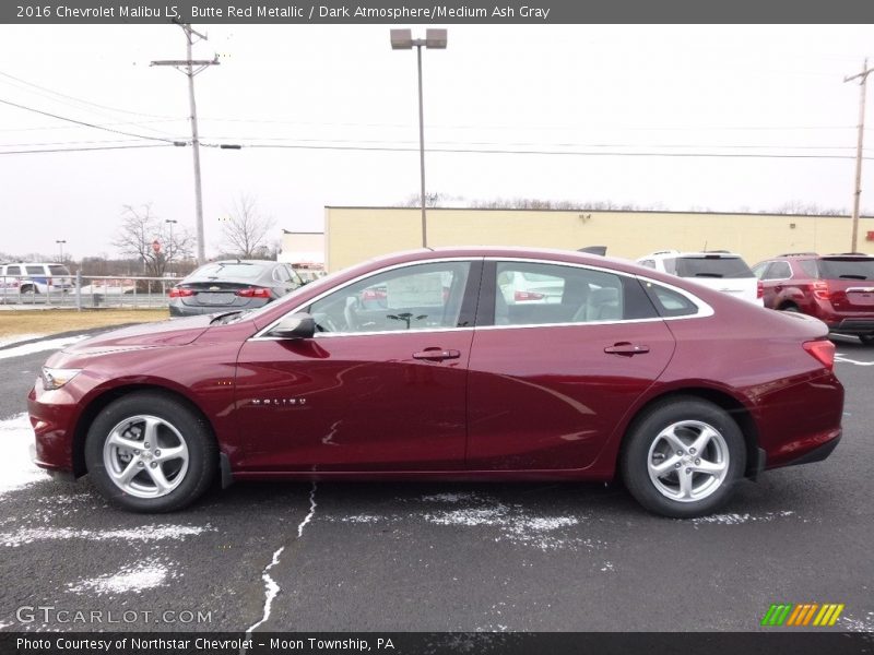 Butte Red Metallic / Dark Atmosphere/Medium Ash Gray 2016 Chevrolet Malibu LS