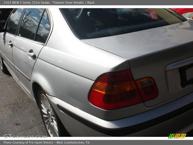Titanium Silver Metallic / Black 2003 BMW 3 Series 330xi Sedan