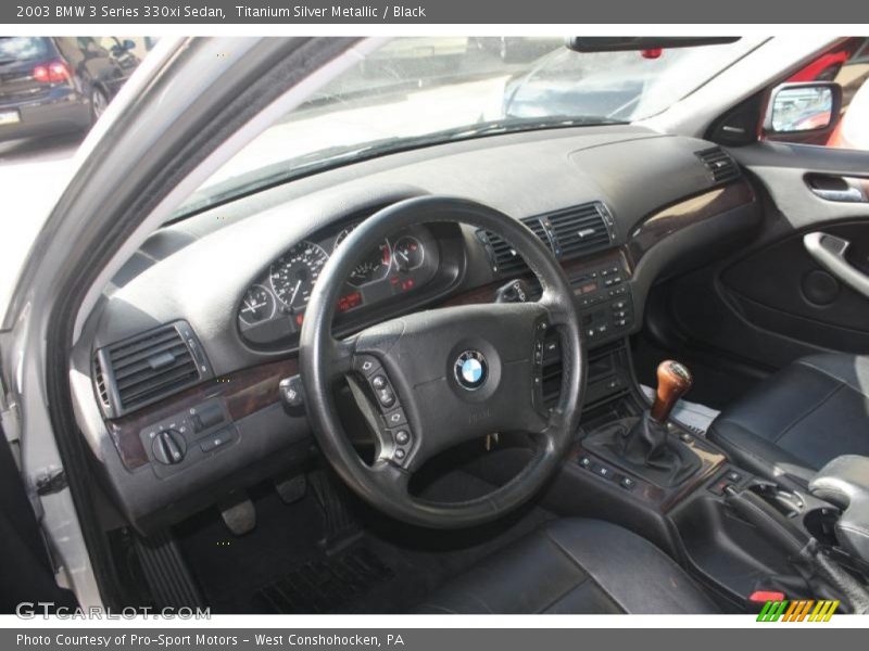 Titanium Silver Metallic / Black 2003 BMW 3 Series 330xi Sedan