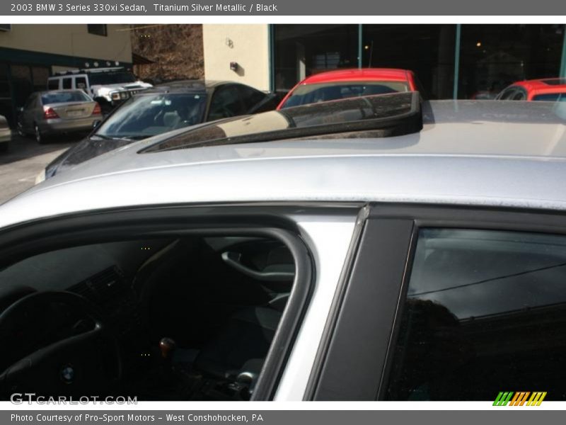 Titanium Silver Metallic / Black 2003 BMW 3 Series 330xi Sedan