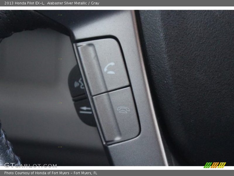 Alabaster Silver Metallic / Gray 2013 Honda Pilot EX-L
