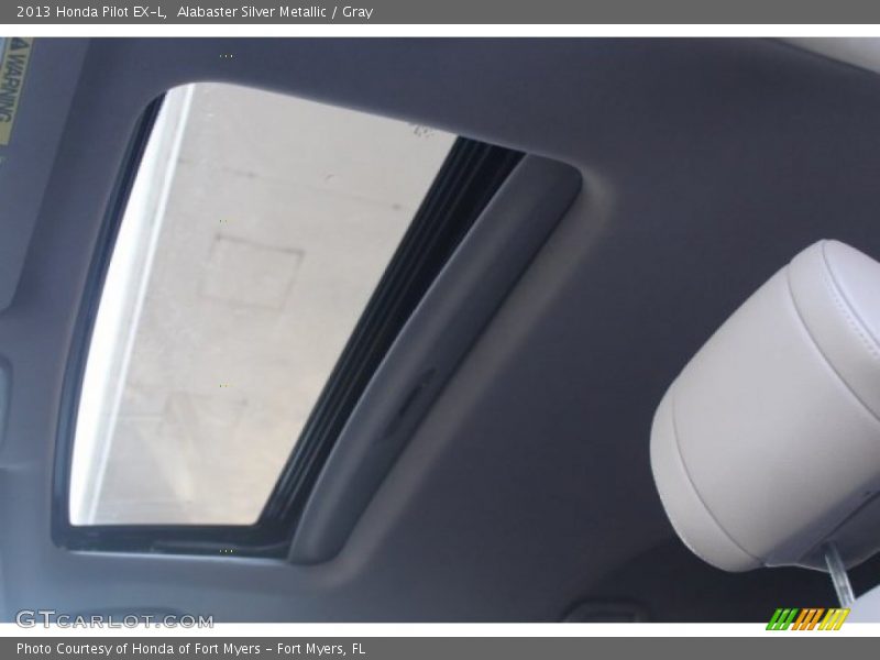 Alabaster Silver Metallic / Gray 2013 Honda Pilot EX-L