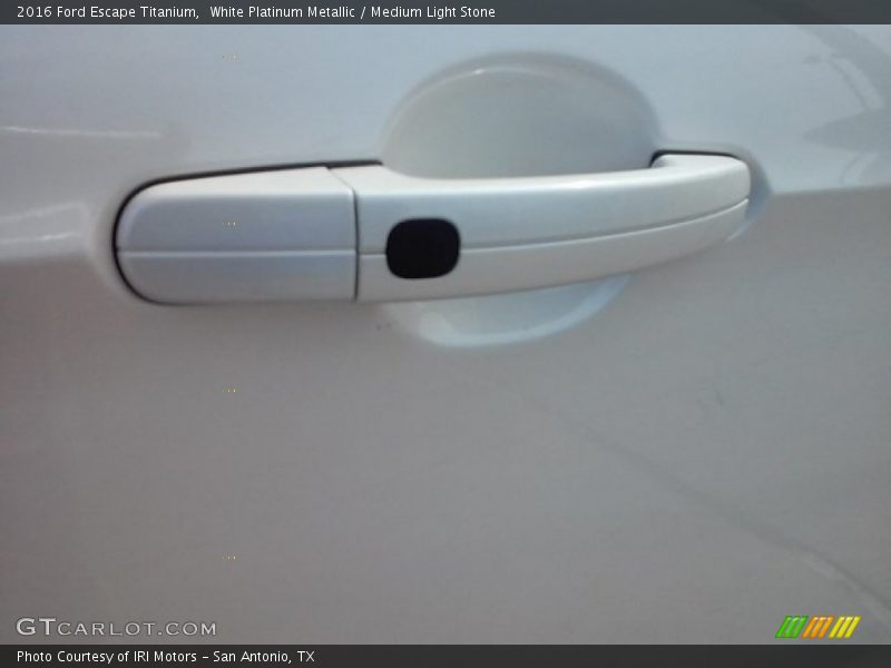 White Platinum Metallic / Medium Light Stone 2016 Ford Escape Titanium