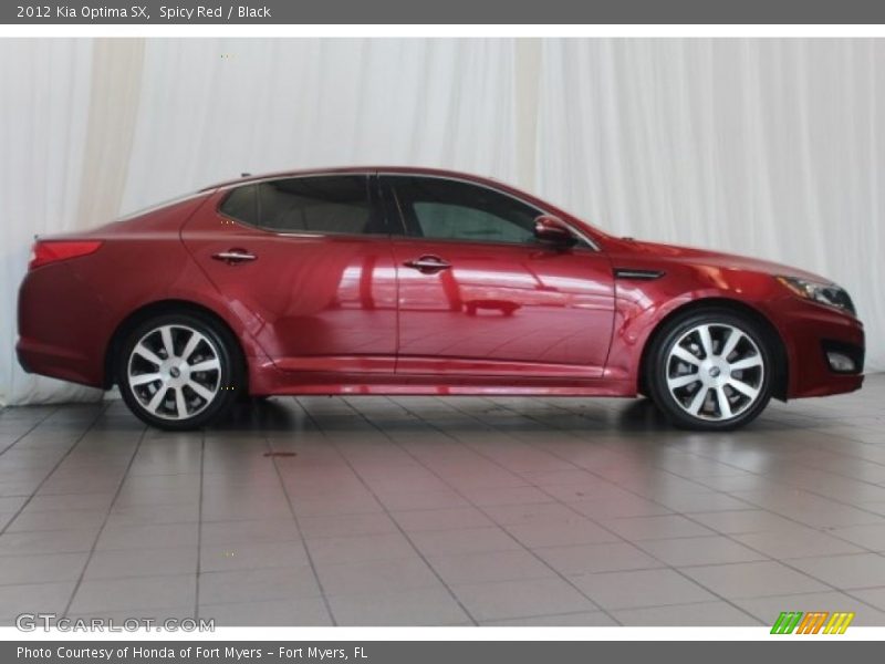 Spicy Red / Black 2012 Kia Optima SX