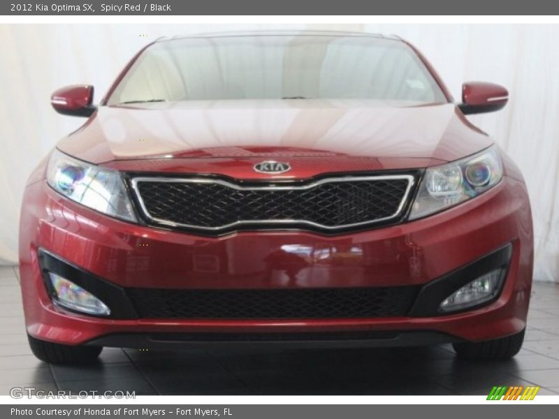Spicy Red / Black 2012 Kia Optima SX