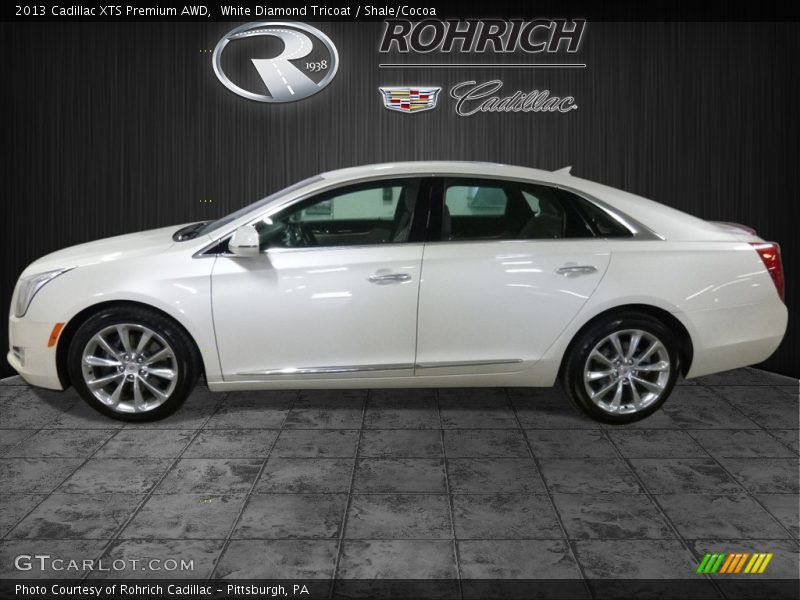 White Diamond Tricoat / Shale/Cocoa 2013 Cadillac XTS Premium AWD