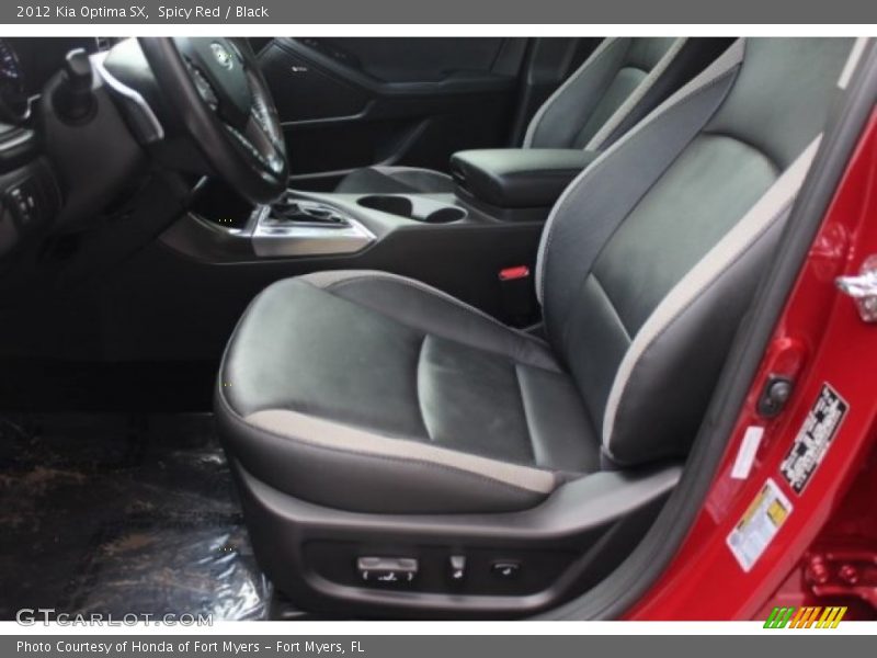 Spicy Red / Black 2012 Kia Optima SX
