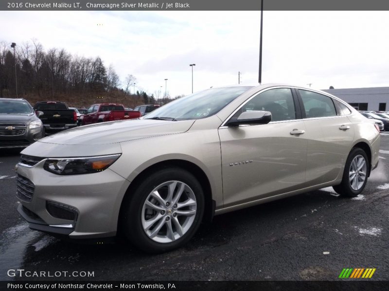 Champagne Silver Metallic / Jet Black 2016 Chevrolet Malibu LT