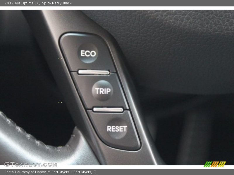 Spicy Red / Black 2012 Kia Optima SX
