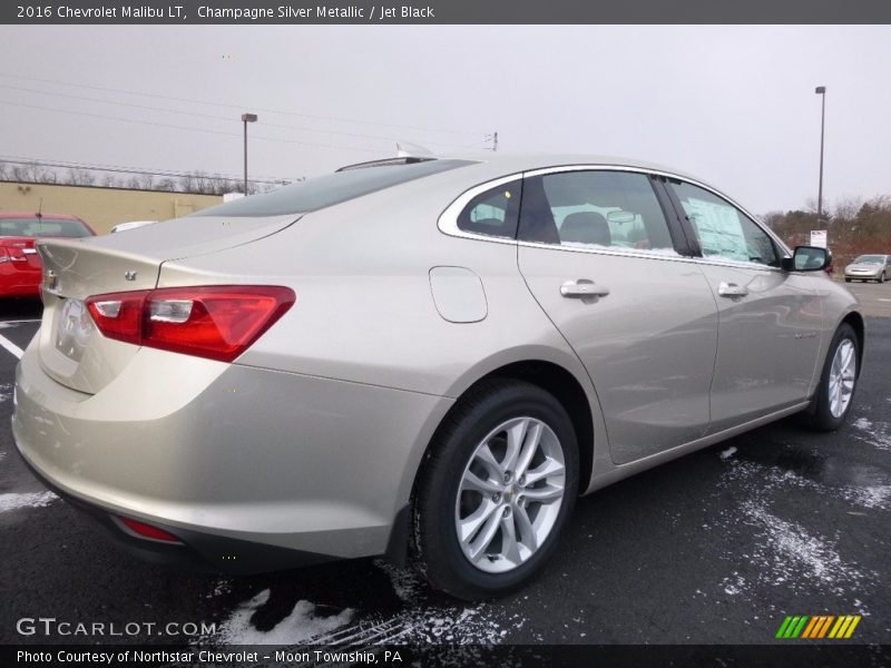 Champagne Silver Metallic / Jet Black 2016 Chevrolet Malibu LT