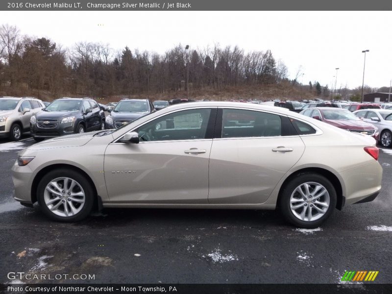 Champagne Silver Metallic / Jet Black 2016 Chevrolet Malibu LT