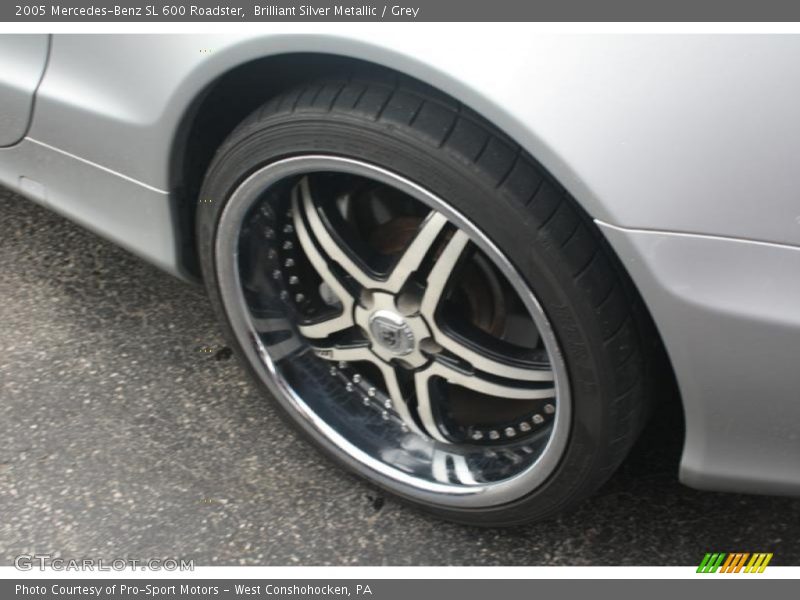 Brilliant Silver Metallic / Grey 2005 Mercedes-Benz SL 600 Roadster