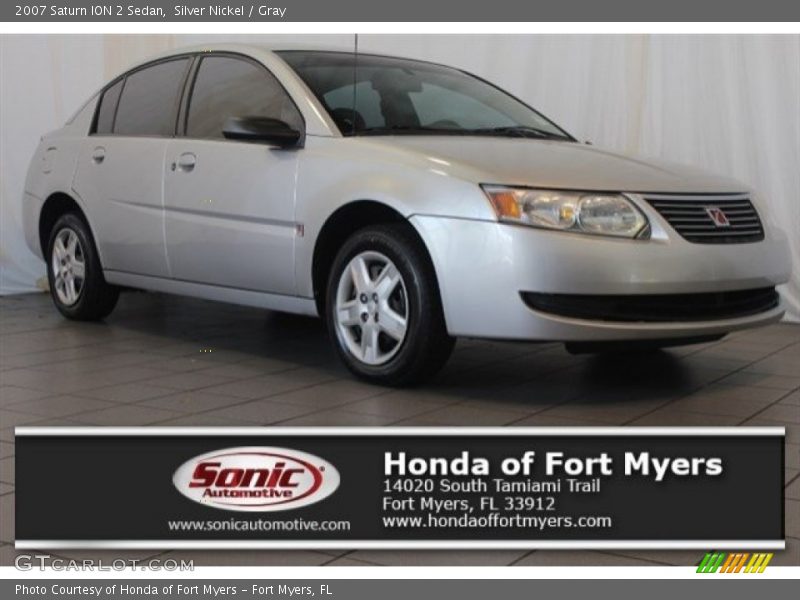 Silver Nickel / Gray 2007 Saturn ION 2 Sedan