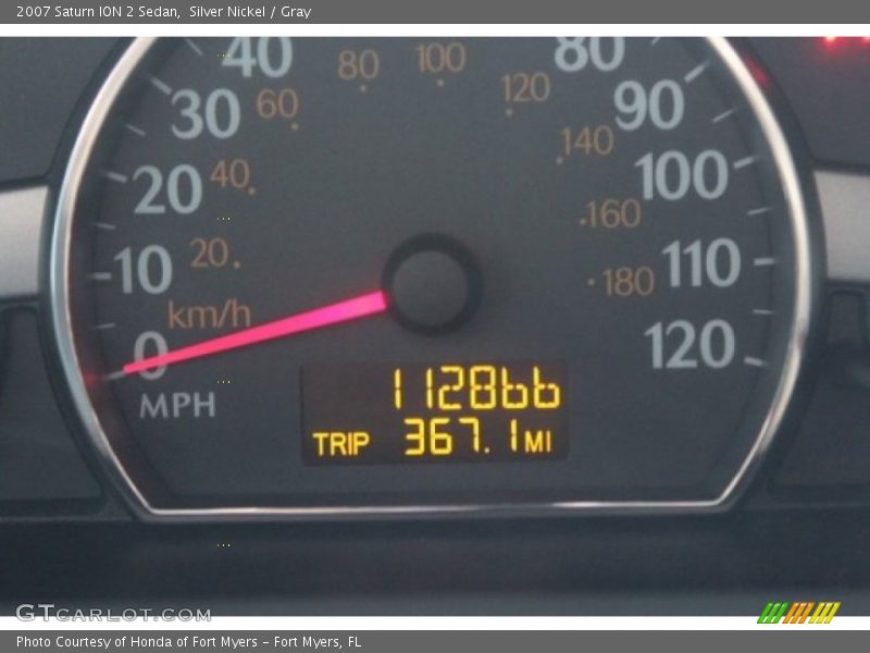 Silver Nickel / Gray 2007 Saturn ION 2 Sedan