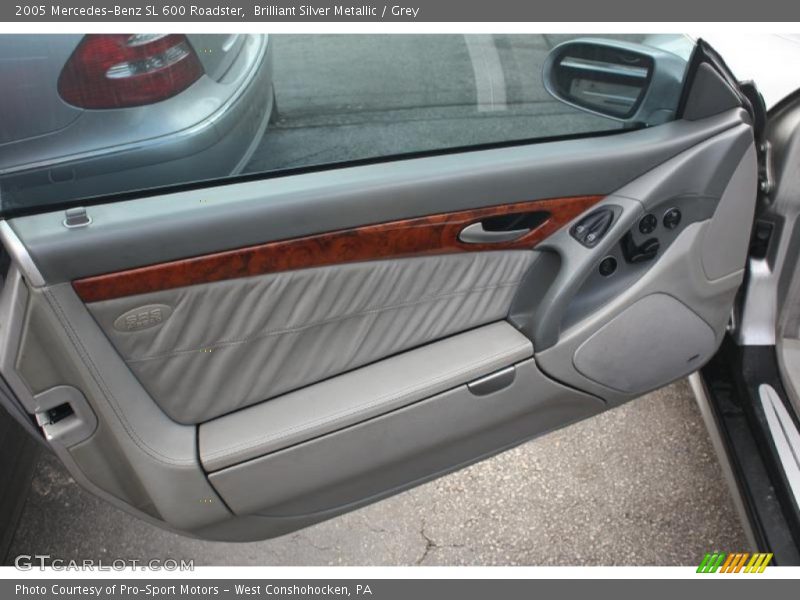 Brilliant Silver Metallic / Grey 2005 Mercedes-Benz SL 600 Roadster