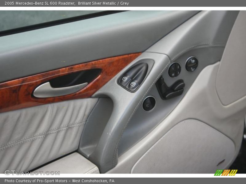 Brilliant Silver Metallic / Grey 2005 Mercedes-Benz SL 600 Roadster
