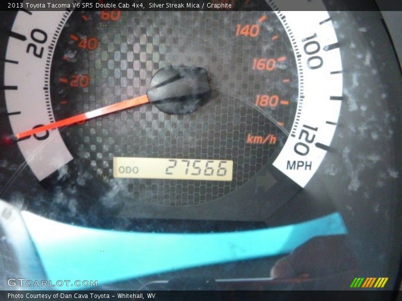 Silver Streak Mica / Graphite 2013 Toyota Tacoma V6 SR5 Double Cab 4x4