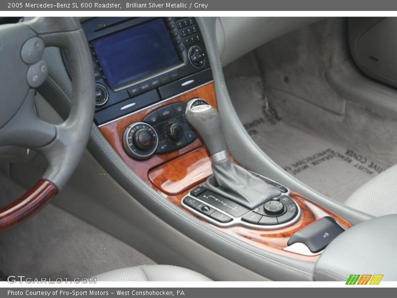 Brilliant Silver Metallic / Grey 2005 Mercedes-Benz SL 600 Roadster