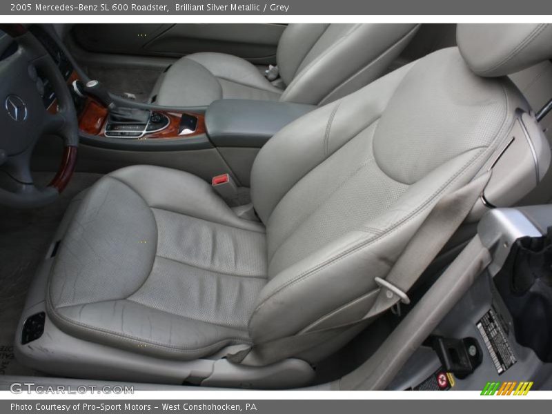Brilliant Silver Metallic / Grey 2005 Mercedes-Benz SL 600 Roadster