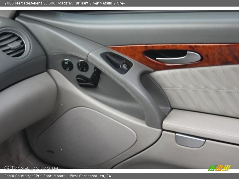 Brilliant Silver Metallic / Grey 2005 Mercedes-Benz SL 600 Roadster
