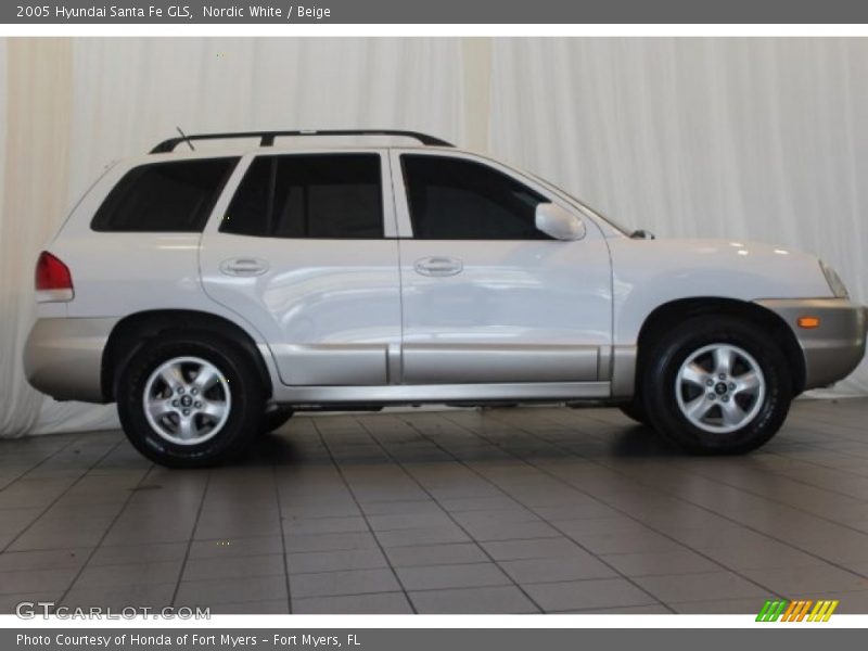 Nordic White / Beige 2005 Hyundai Santa Fe GLS