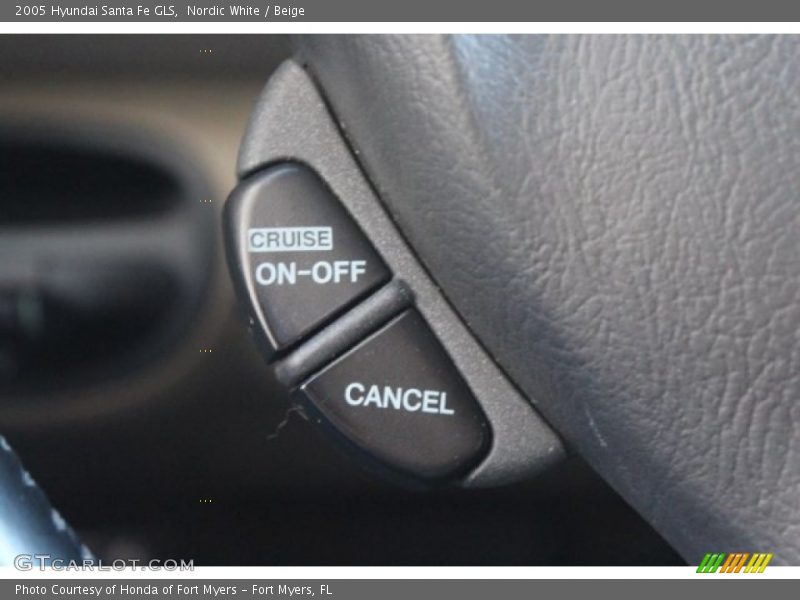 Nordic White / Beige 2005 Hyundai Santa Fe GLS