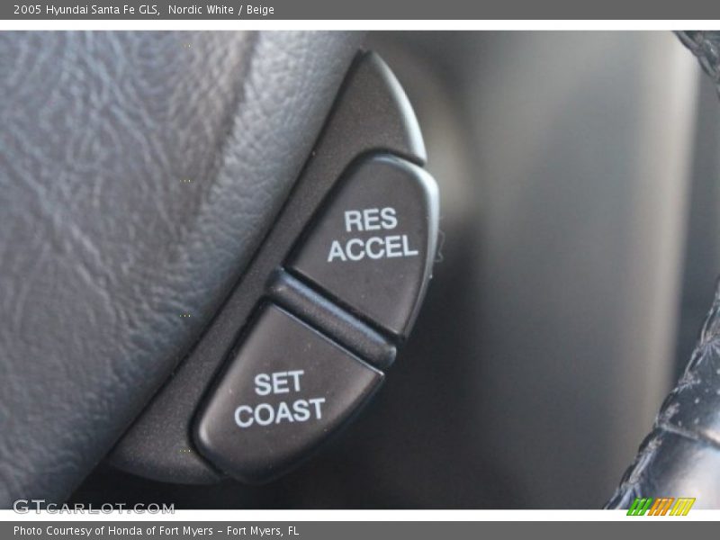 Nordic White / Beige 2005 Hyundai Santa Fe GLS