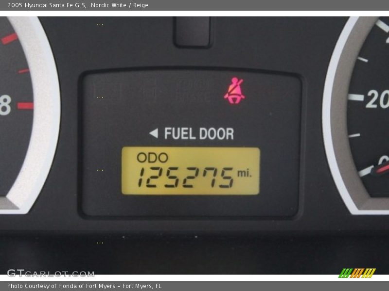 Nordic White / Beige 2005 Hyundai Santa Fe GLS