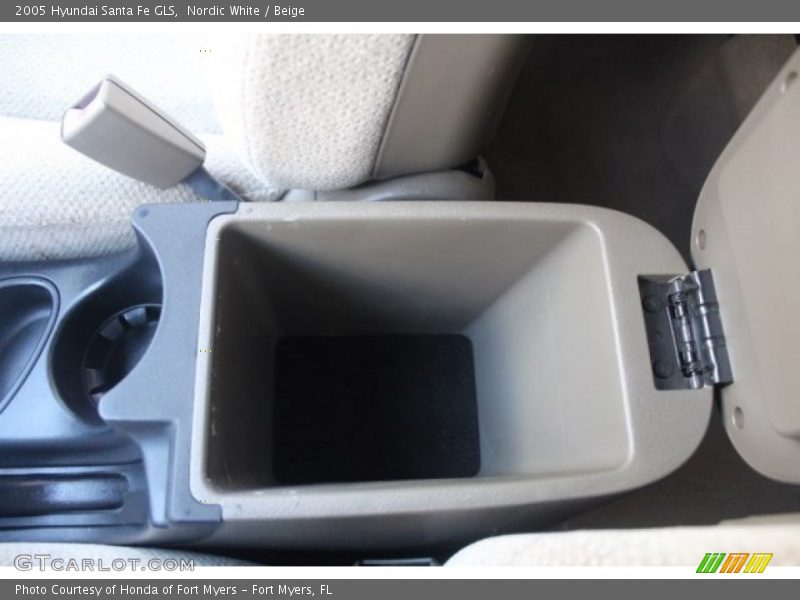 Nordic White / Beige 2005 Hyundai Santa Fe GLS