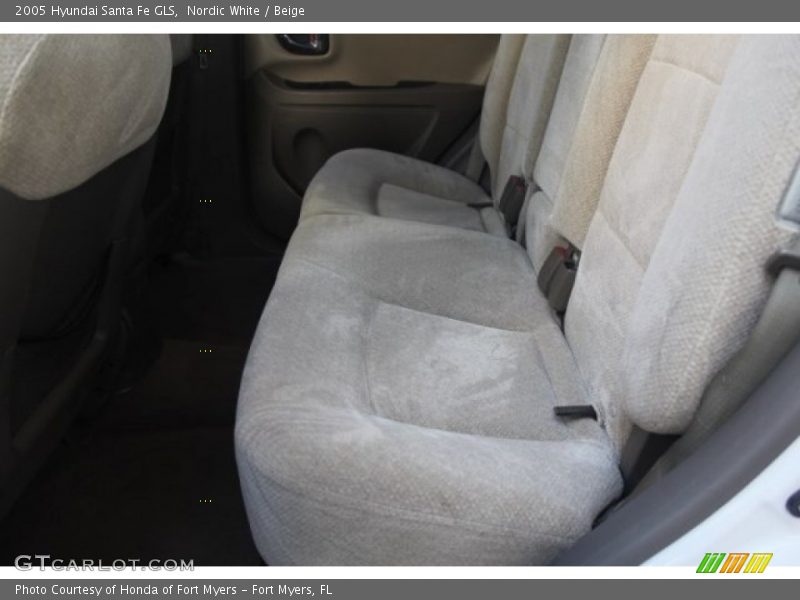 Nordic White / Beige 2005 Hyundai Santa Fe GLS
