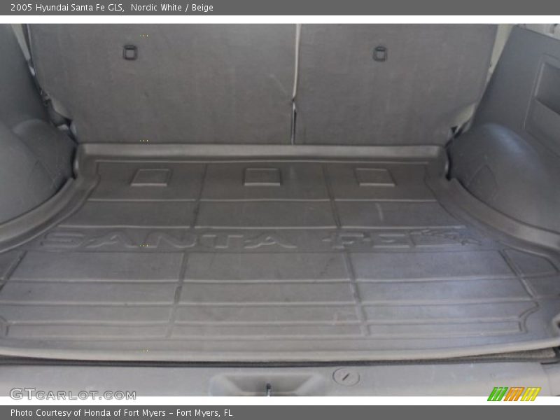 Nordic White / Beige 2005 Hyundai Santa Fe GLS