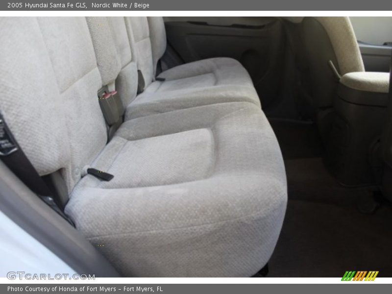 Nordic White / Beige 2005 Hyundai Santa Fe GLS