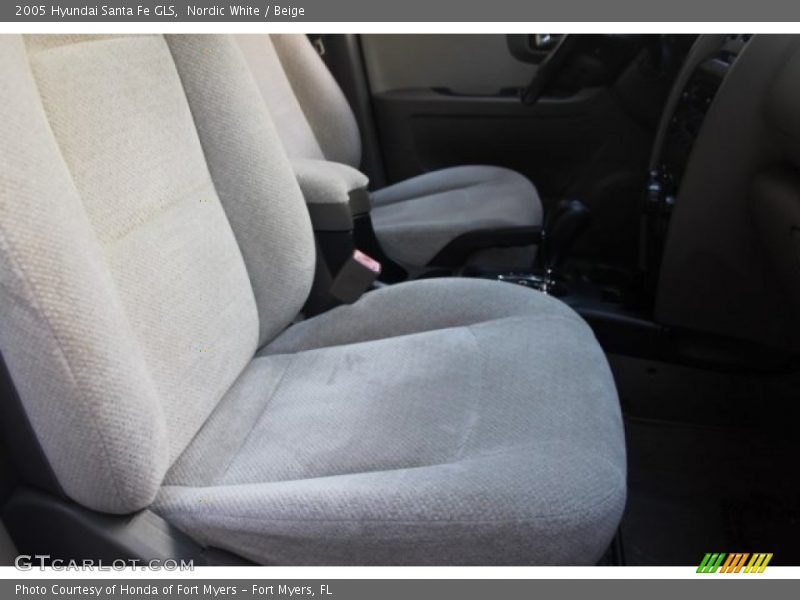 Nordic White / Beige 2005 Hyundai Santa Fe GLS