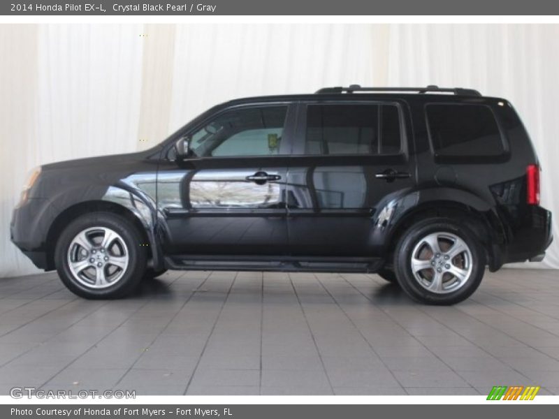 Crystal Black Pearl / Gray 2014 Honda Pilot EX-L