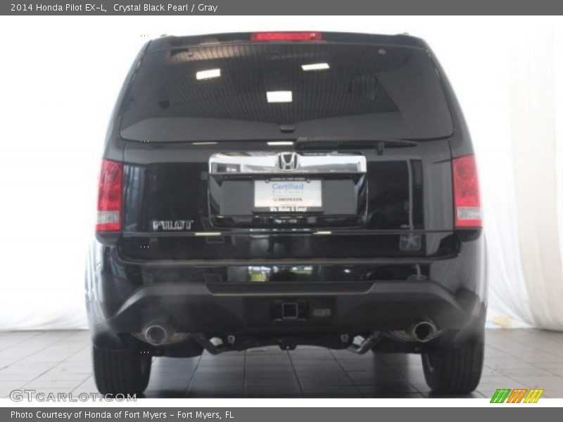 Crystal Black Pearl / Gray 2014 Honda Pilot EX-L