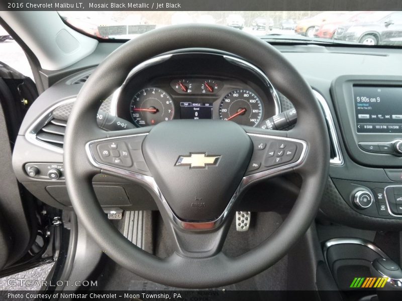 Mosaic Black Metallic / Jet Black 2016 Chevrolet Malibu LT